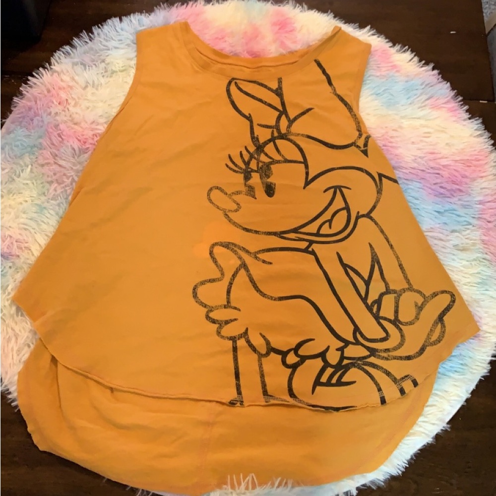 2x Minnie Mouse yellow tank